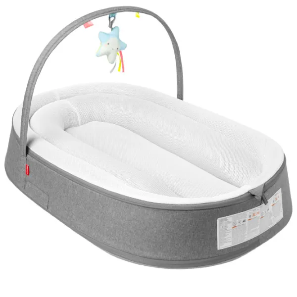 Кокон для новорожденных Skip Hop Baby Nest (9I745210) Полиэстер/ Белый Серый photo 1