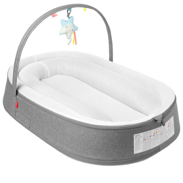 Кокон для новорожденных Skip Hop Baby Nest (9I745210) Полиэстер/ Белый Серый photo 1