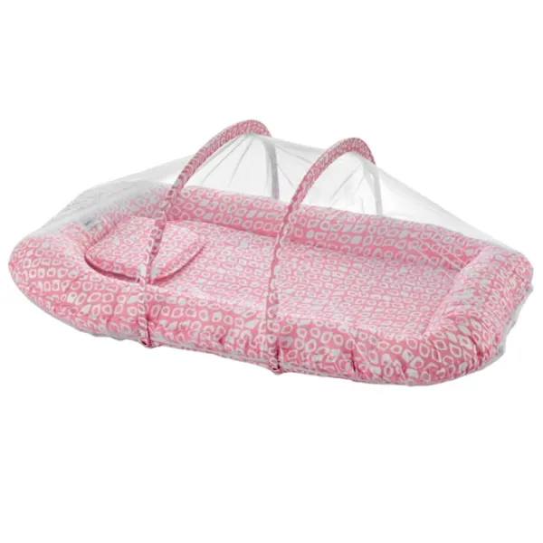 Babynest BabyJem Sleep Safe () Bumbac/ Pink photo 1 Babynest BabyJem Sleep Safe () Bumbac/ Pink photo 1