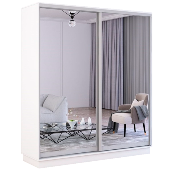 Dulap cupe Mobildor-Lux Fox 2200 110 220 x 60 x 220 / PAL / White photo 1