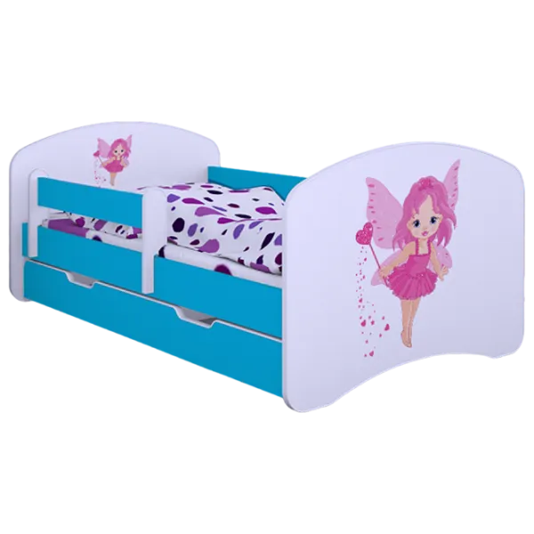 Детская кровать Happy Babies Happy Fairy 70 x 140 см/ Щит/ Белый photo 1