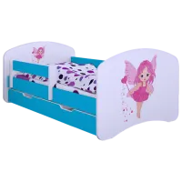 Pat pentru copii Happy Babies Happy Fairy 70 x 140 cm/ Placa/ White