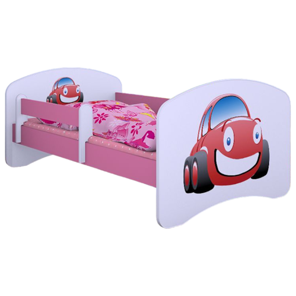 Pat pentru copii Happy Babies Happy Auto 70 x 140 cm/ Placa/ White photo 1