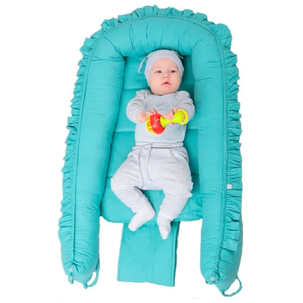 Babynest Veres Macaroon (2600000092050) Bumbac/ Light Blue photo 1