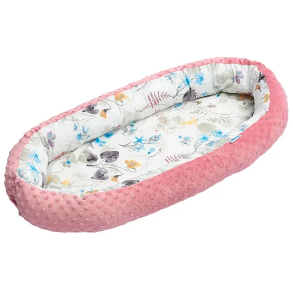 Кокон для новорожденных Sensillo Minki Retro (22871) Хлопок/ Розовый photo 1