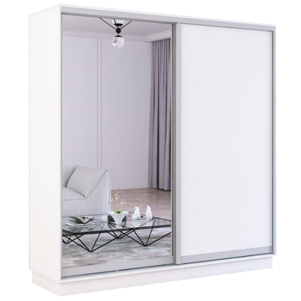 Dulap Glisant Mobildor-Lux Fox 2200 110 220 x 60 x 220 / DSP / White photo 1 Dulap Glisant Mobildor-Lux Fox 2200 110 220 x 60 x 220 / DSP / White photo 1