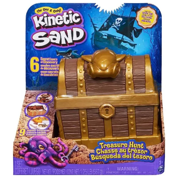 Nisip kinetic Kinetic Sand Treasure Chest 3+ photo 1 Nisip kinetic Kinetic Sand Treasure Chest 3+ photo 1