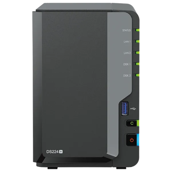 NAS Synology DS224+ Черный photo 1
