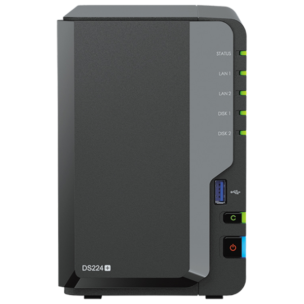 NAS Synology DS224+ Черный photo 1