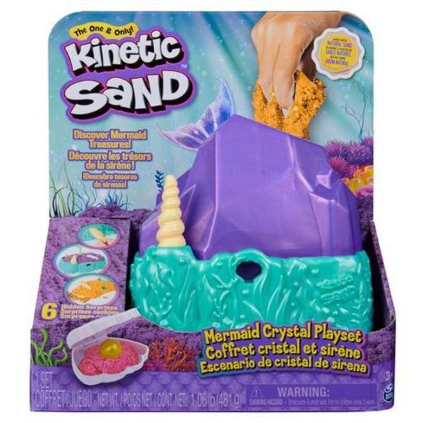 Set Kinetic Sand Mermaid Crystal 3+ photo 1 Set Kinetic Sand Mermaid Crystal 3+ photo 1
