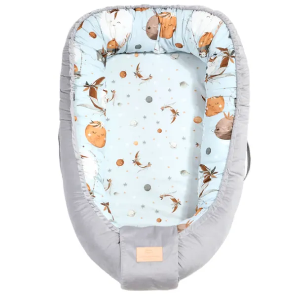 Babynest La Millou Fly Me To The Moon Sky (RZ-00003533) Bumbac/ Dark Gray photo 1