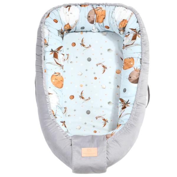 Babynest La Millou Fly Me To The Moon Sky (RZ-00003533) Bumbac/ Dark Gray photo 1