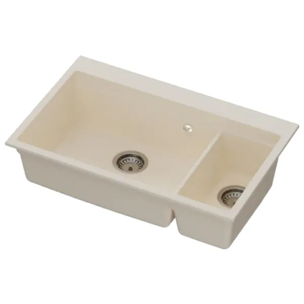 Chiuvetă SanDonna Magdalena 760 76 x 48 / Piatră artificială / Beige photo 1