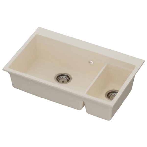 Chiuvetă SanDonna Magdalena 760 76 x 48 / Piatră artificială / Beige photo 1