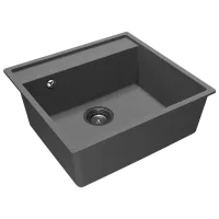 Chiuvetă SanDonna Selena 530 53 x 50 / Piatră artificială / Titanium