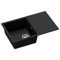 Кухонная мойка SanDonna Paullina 790 79 x 50 / Искусственный камень / Черный металлик