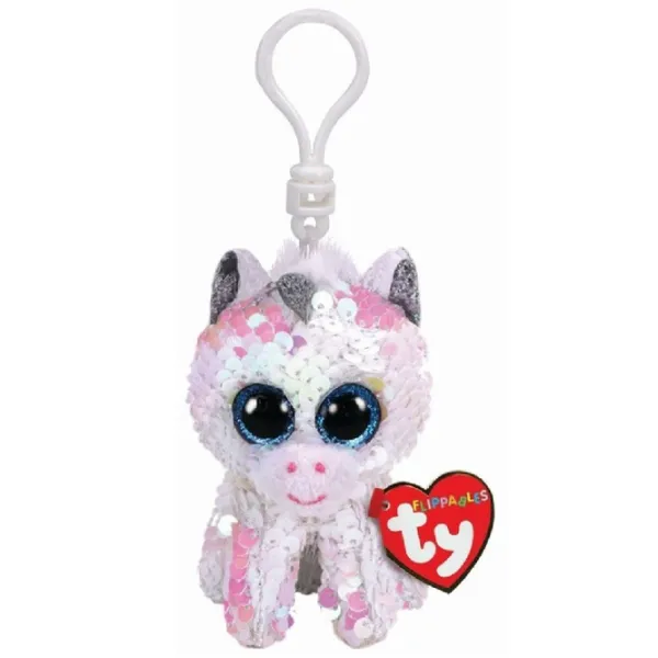 Breloc Ty BB Flippables Diamond TY35300 3+/ White photo 1 Breloc Ty BB Flippables Diamond TY35300 3+/ White photo 1
