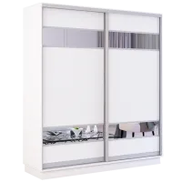 Dulap cupe Mobildor-Lux Fox 1600 110 160 x 60 x 220 / PAL / White