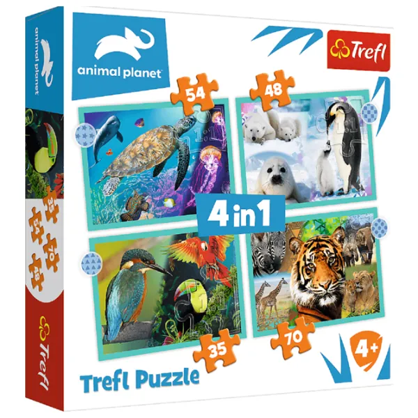 Пазл 2D Trefl The Mysterious World of Animals 4+/ Количество деталей: 207 photo 1 Пазл 2D Trefl The Mysterious World of Animals 4+/ Количество деталей: 207 photo 1