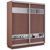 Dulap cupe Mobildor-Lux Fox 1800 2226 180 x 60 x 220 / PAL / Wenghe