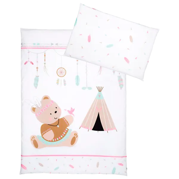 Детское постельное бельё Albero Mio Indian C-5 K072 (5902605470941 ) Хлопок/ Белый Bear photo 1