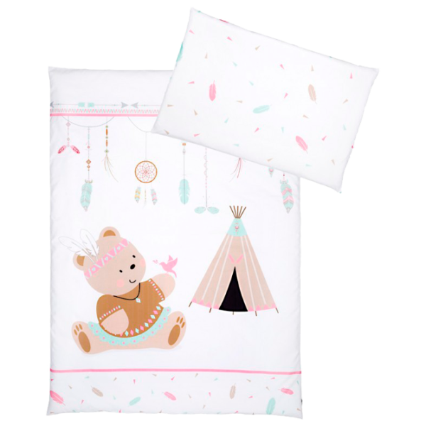 Детское постельное бельё Albero Mio Indian C-5 K072 (5902605470941 ) Хлопок/ Белый Bear photo 1