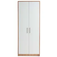 Шкаф пенал Andra Eterna 196см x 76см x 36см/ ДСП/ White