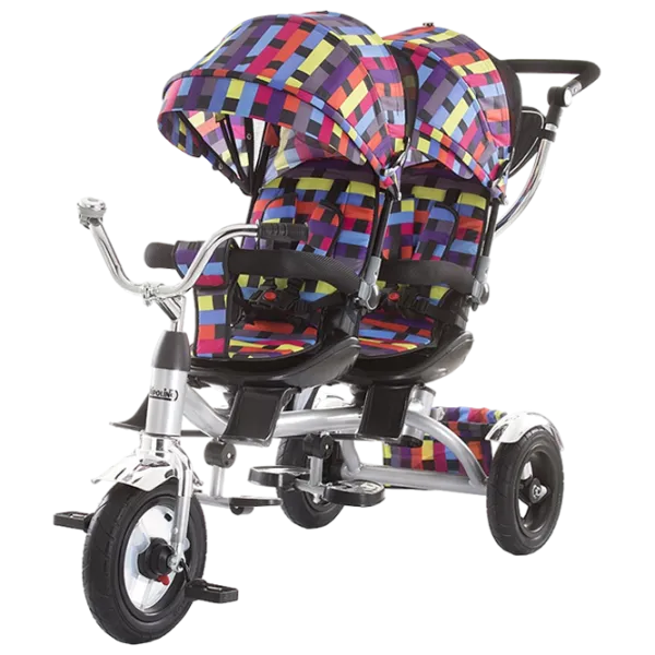 Triciclu Chipolino Tandem 40 kg/ Multicolor photo 1