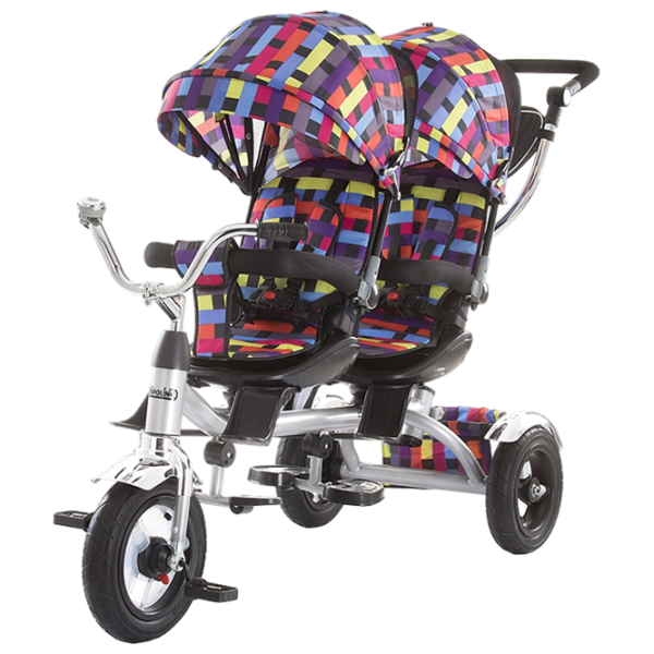 Triciclu Chipolino Tandem 40 kg/ Multicolor photo 1