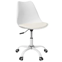 Офисное кресло DecoPrim F-2002 ЭКО Кожа/ Белый