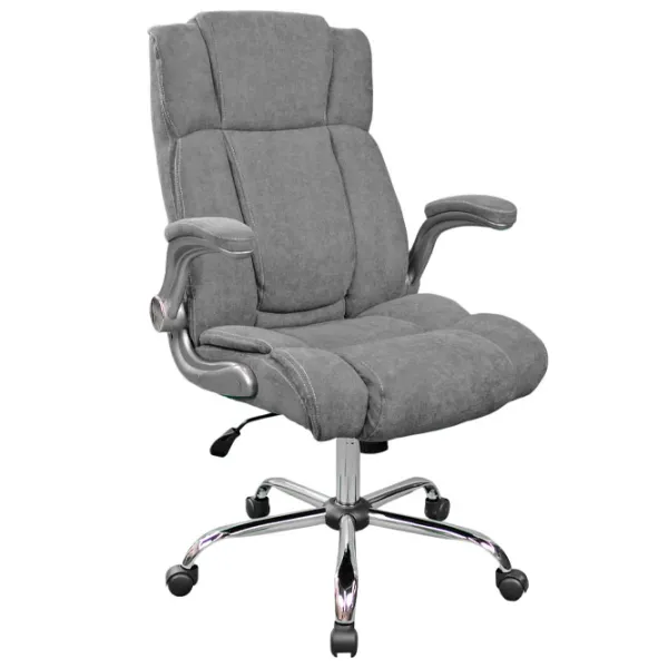 Fotoliu de birou DecoPrim BX-3702 Stofă/ Gray Gray photo 1