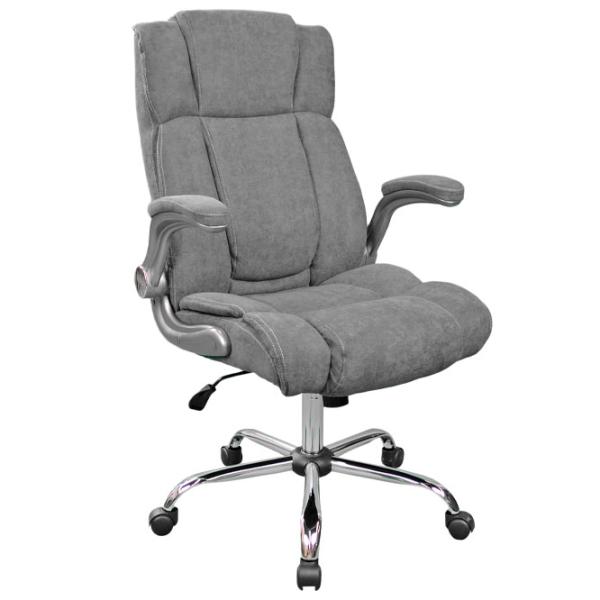 Fotoliu de birou DecoPrim BX-3702 Stofă/ Gray Gray photo 1