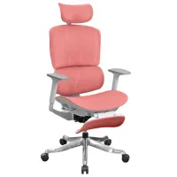 Fotoliu de birou DecoPrim A98-HS-QW Plasă acrilică/ Red