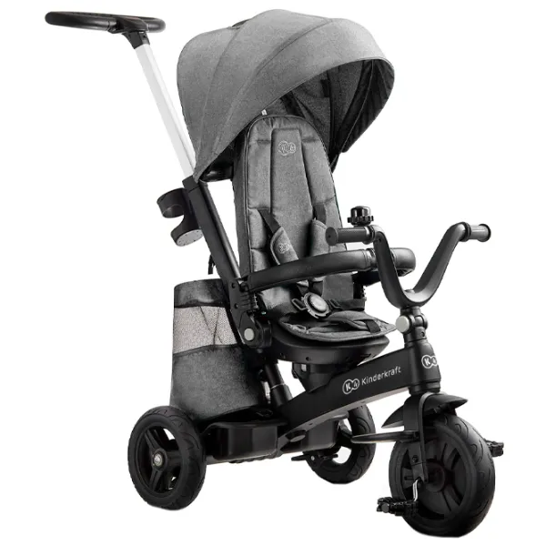 Triciclu KinderKraft EasyTwist Gray photo 1