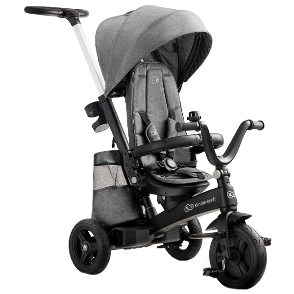 Triciclu KinderKraft EasyTwist Gray photo 1