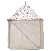 Prosop pentru bebeluși Albero Mio Bamboo 120 x 70 cm/ Bumbac/ Beige