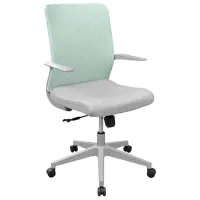 Fotoliu de birou DecoPrim M66 Stofă/ Green Gray