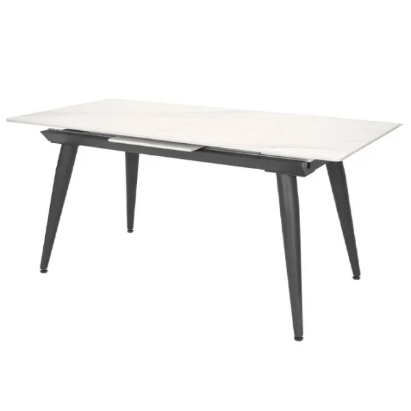 Masă de bucătărie extensibilă DecoPrim Vanessa Ceramică/ White photo 1