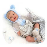 Păpușă Nines Marc Pompom Premium 6113  bebeluș / 3+