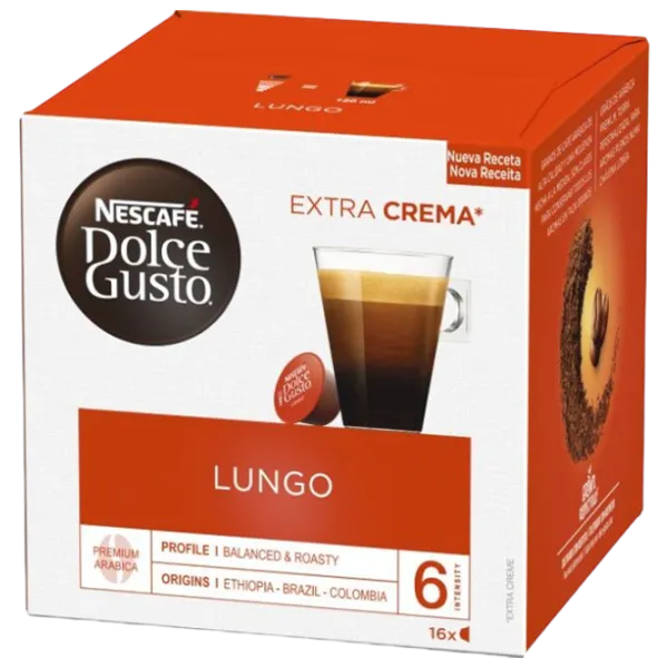 Кофе Nescafe Dolce Gusto Lungo Капсулы/ Extra Crema/ 16 капсул photo 1