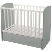 Детская кровать Polini Kids sky 745 (0003107-16) 0 месяцев -/ Серый