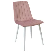 Scaun de bucătărie DecoPrim DC-90P Catifea/ Pink White