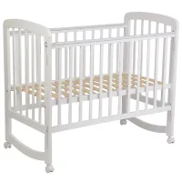 Pat pentru copii Polini Kids simple 304 (0003109-04) 0 luni -/ White