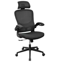 Офисное кресло DecoPrim Jasper Ткань, акриловая сетка/ Черный