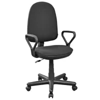 Fotoliu de birou DecoPrim Comfort A1 Stofă/ Black