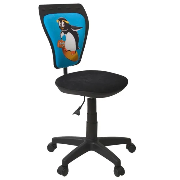 Fotoliu de birou DecoPrim Ministyle Penguin Black photo 1 Fotoliu de birou DecoPrim Ministyle Penguin Black photo 1
