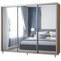 Dulap cupe Mobildor-Lux ARON 2600 3025 260 x 60 x 220 / LPAL / Stejar Sonoma