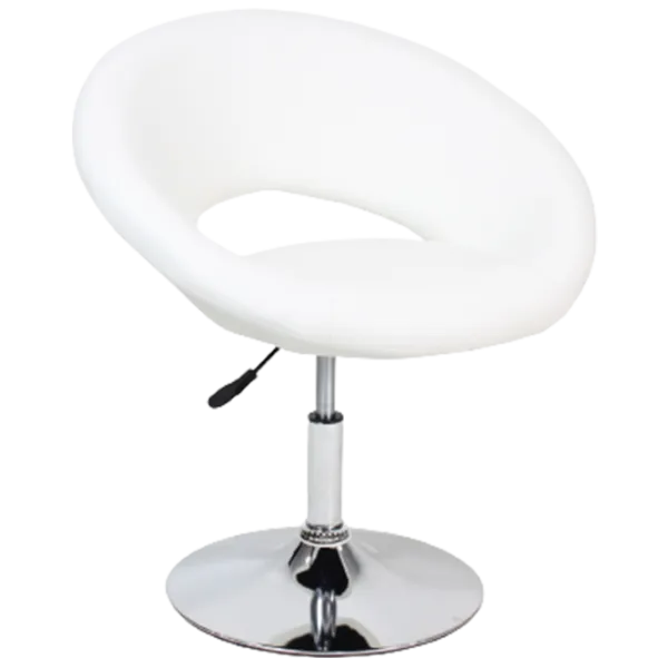 Scaun de bar Deco SB-81 Piele eco/ Oțel/ White photo 1 Scaun de bar Deco SB-81 Piele eco/ Oțel/ White photo 1