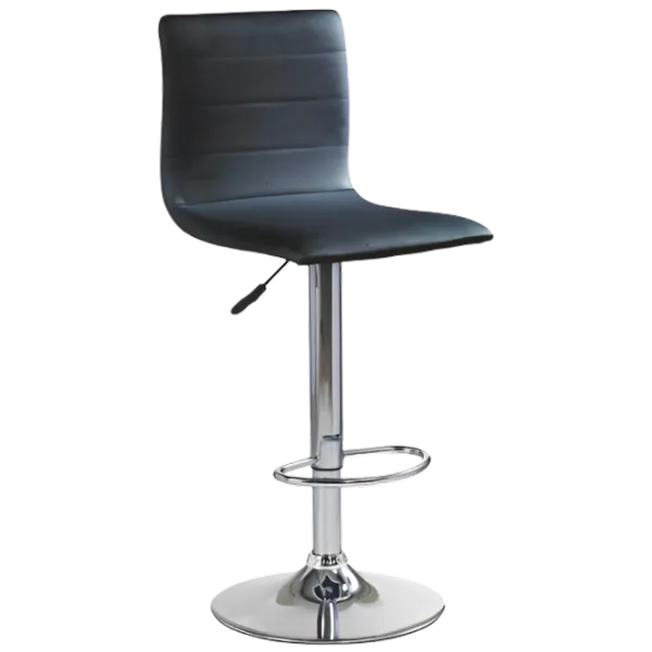 Scaun de bar Halmar H21 Piele eco/ Oțel/ Black photo 1 Scaun de bar Halmar H21 Piele eco/ Oțel/ Black photo 1