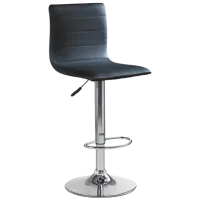 Scaun de bar Halmar H21 Piele eco/ Oțel/ Black